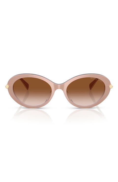 53mm Gradient Oval Sunglasses