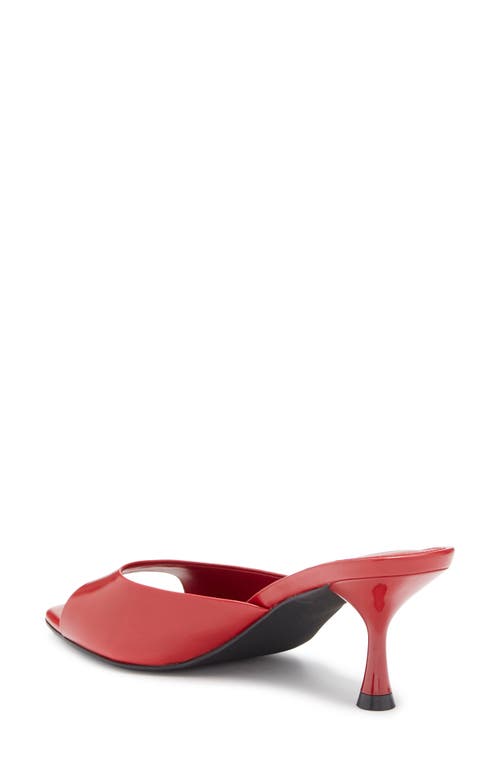 Jeffrey Campbell Spy-kid Slide Sandal In Cherry Red