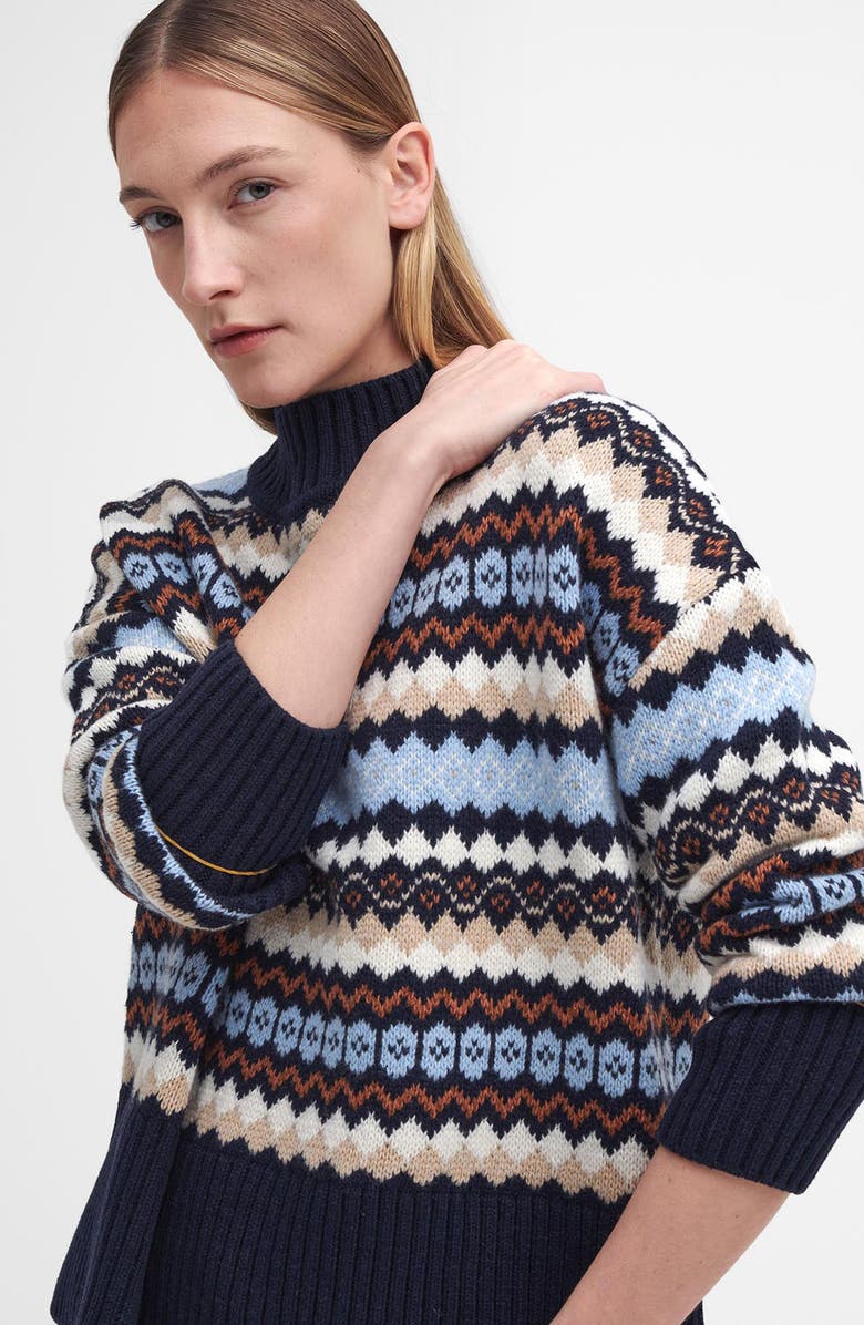 Barbour Larisa Mock Neck Sweater, Alternate, color, 