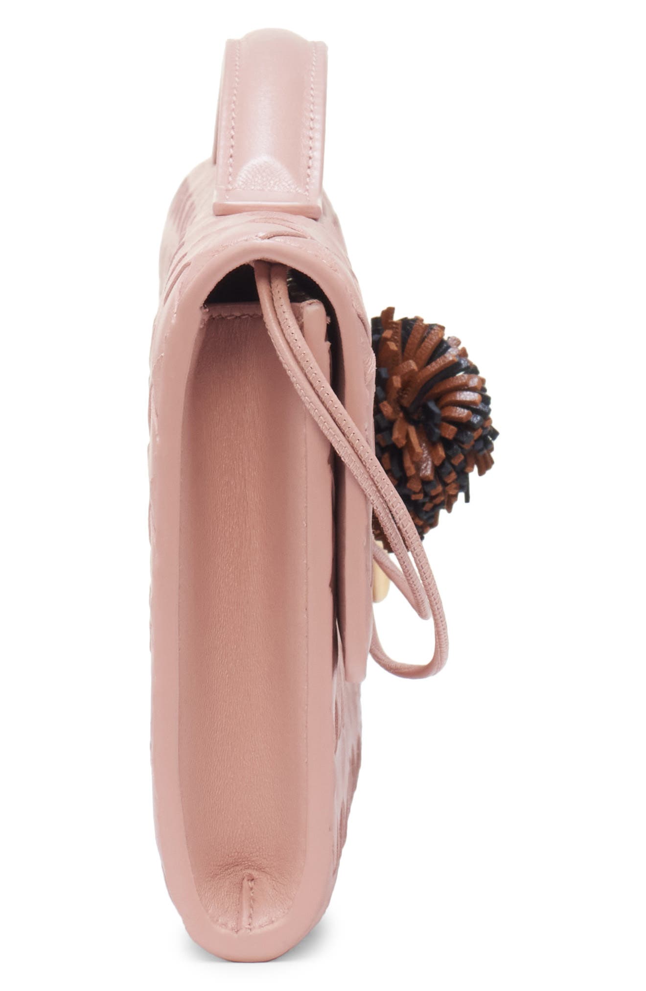 Andiamo Long Leather Clutch, Alternate, color, 5157 TERRA PINK MULTI