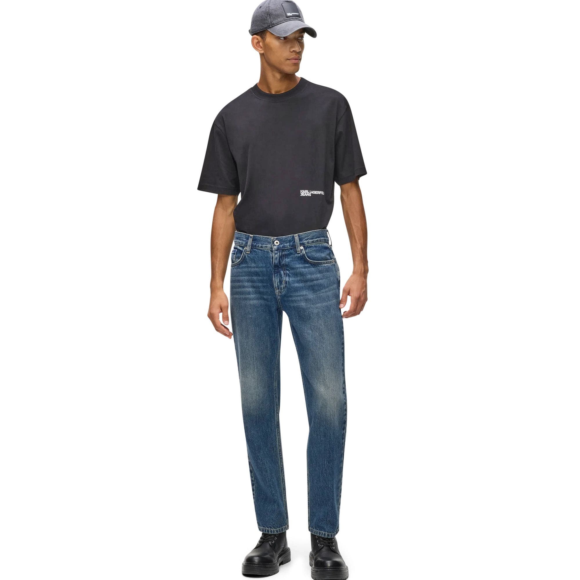 Karl Lagerfeld Jeans Men's Blue Straight Leg Jeans (Men) | Nordstrom