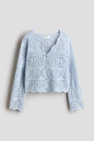 H&M Crochet-look Cardigan
