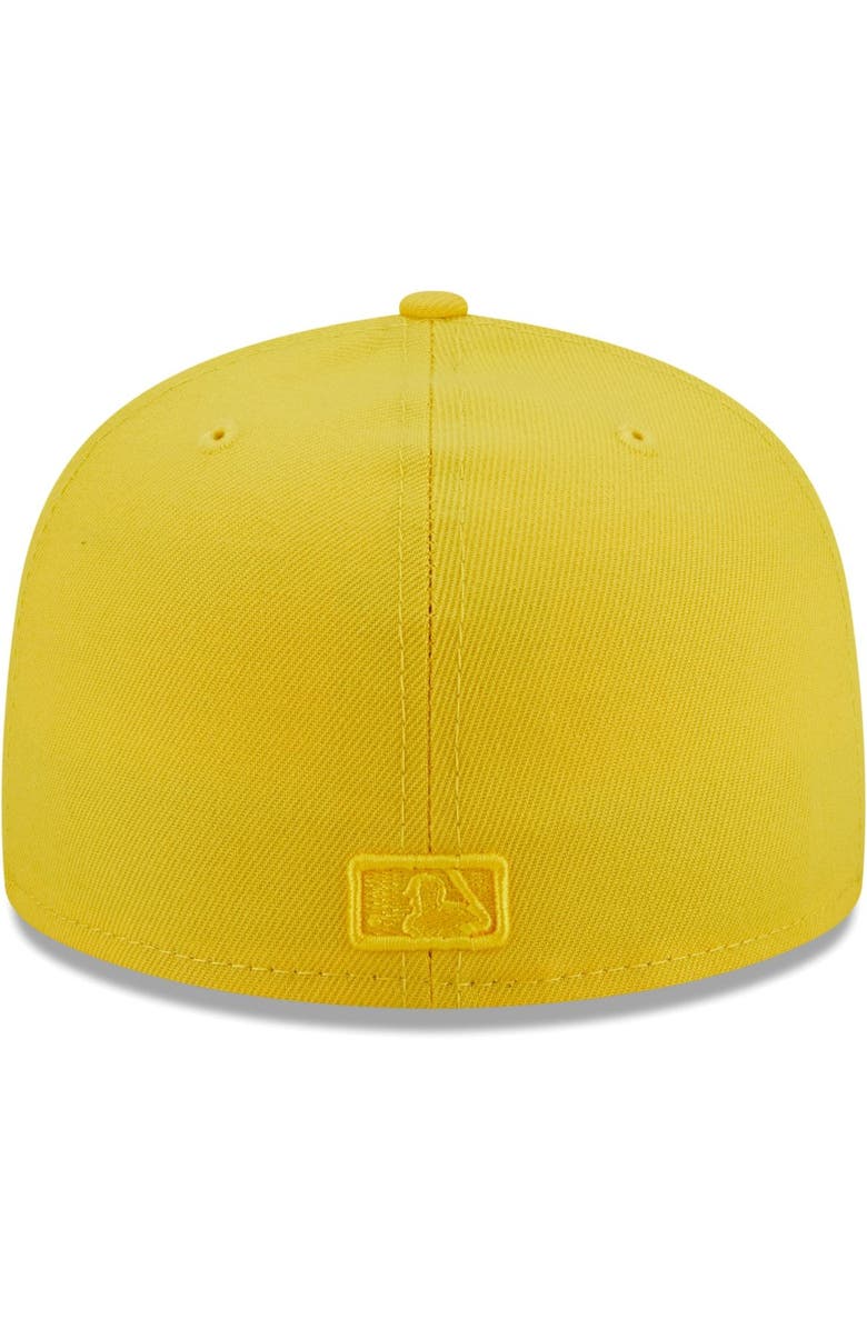 New Era Men's New Era Yellow Los Angeles Dodgers Icon Color Pack 59FIFTY Fitted Hat, Alternate, color, 