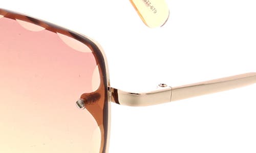 Bcbgmaxazria 52mm Beveled Square Sunglasses In Gold