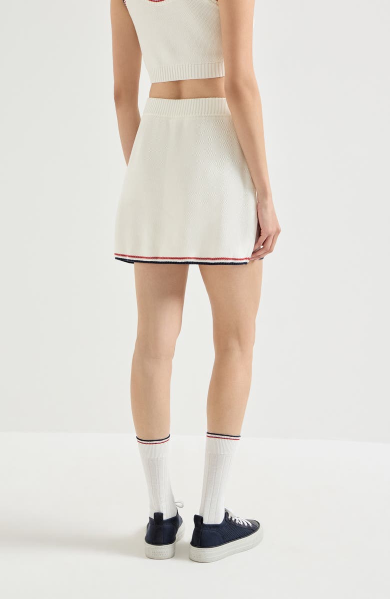 Brunello Cucinelli Miniskirt, Alternate, color, Panama