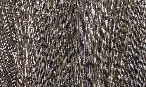 Sl Fashions Knot Front Metallic Midi Cocktail Dress In Black