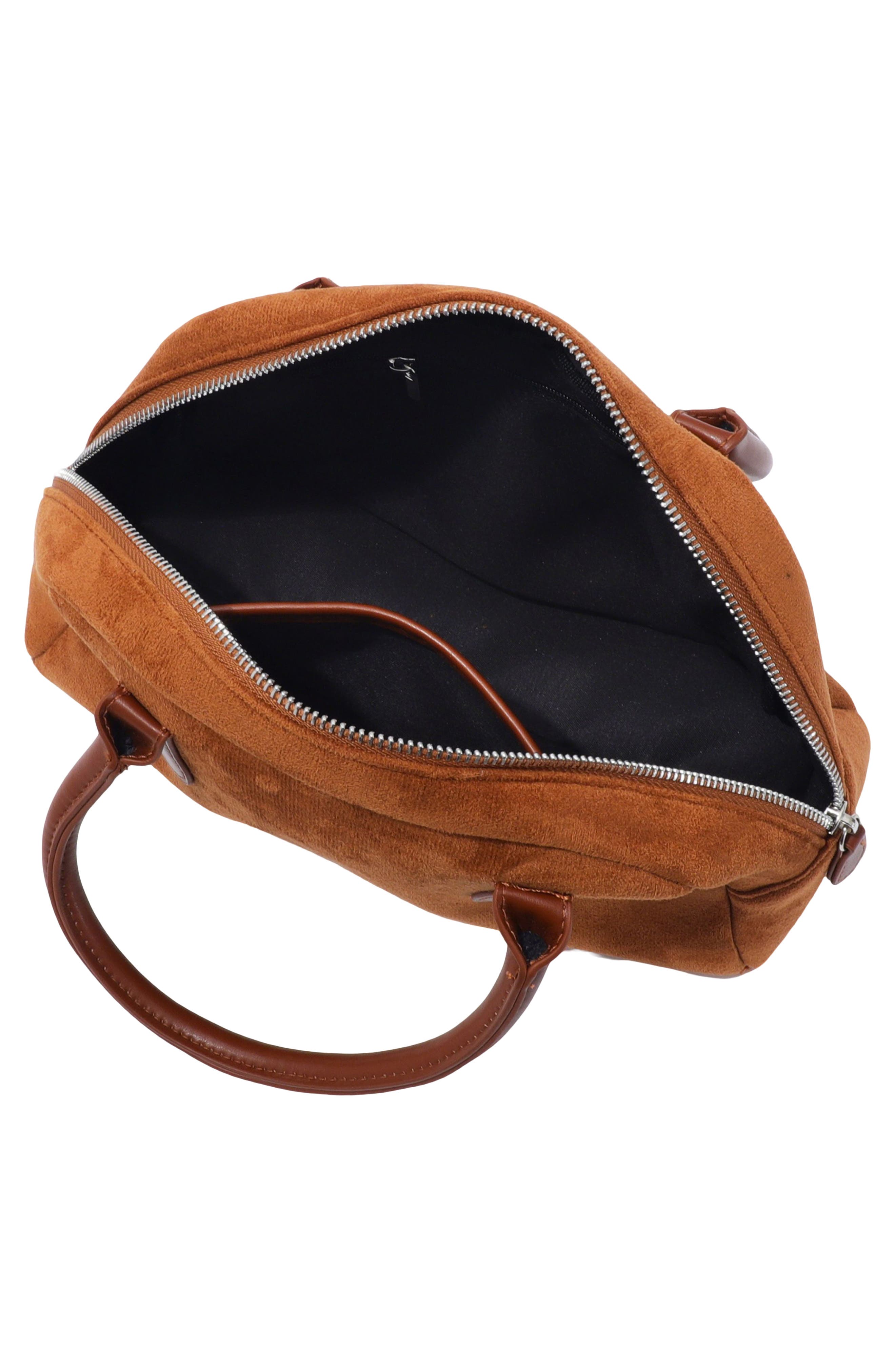 Oversized Bowling Bag, Alternate, color, BROWN
