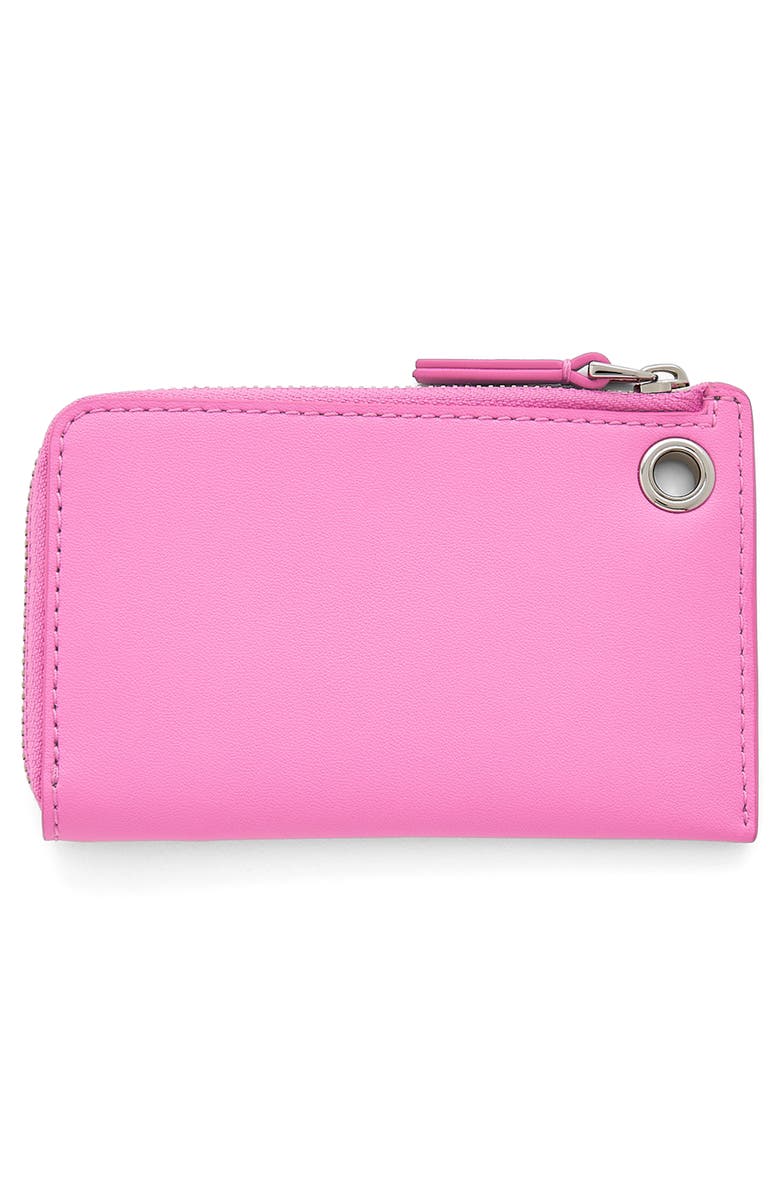 Marc Jacobs The Charm Top Zip Wallet, Alternate, color, Bow Pink