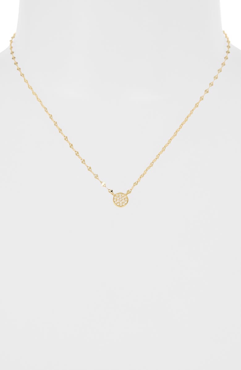 ARGENTO VIVO Pavé Flat Link Necklace, Alternate, color, Gold