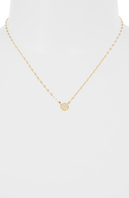 Argento Vivo Pavé Flat Link Necklace In Gold