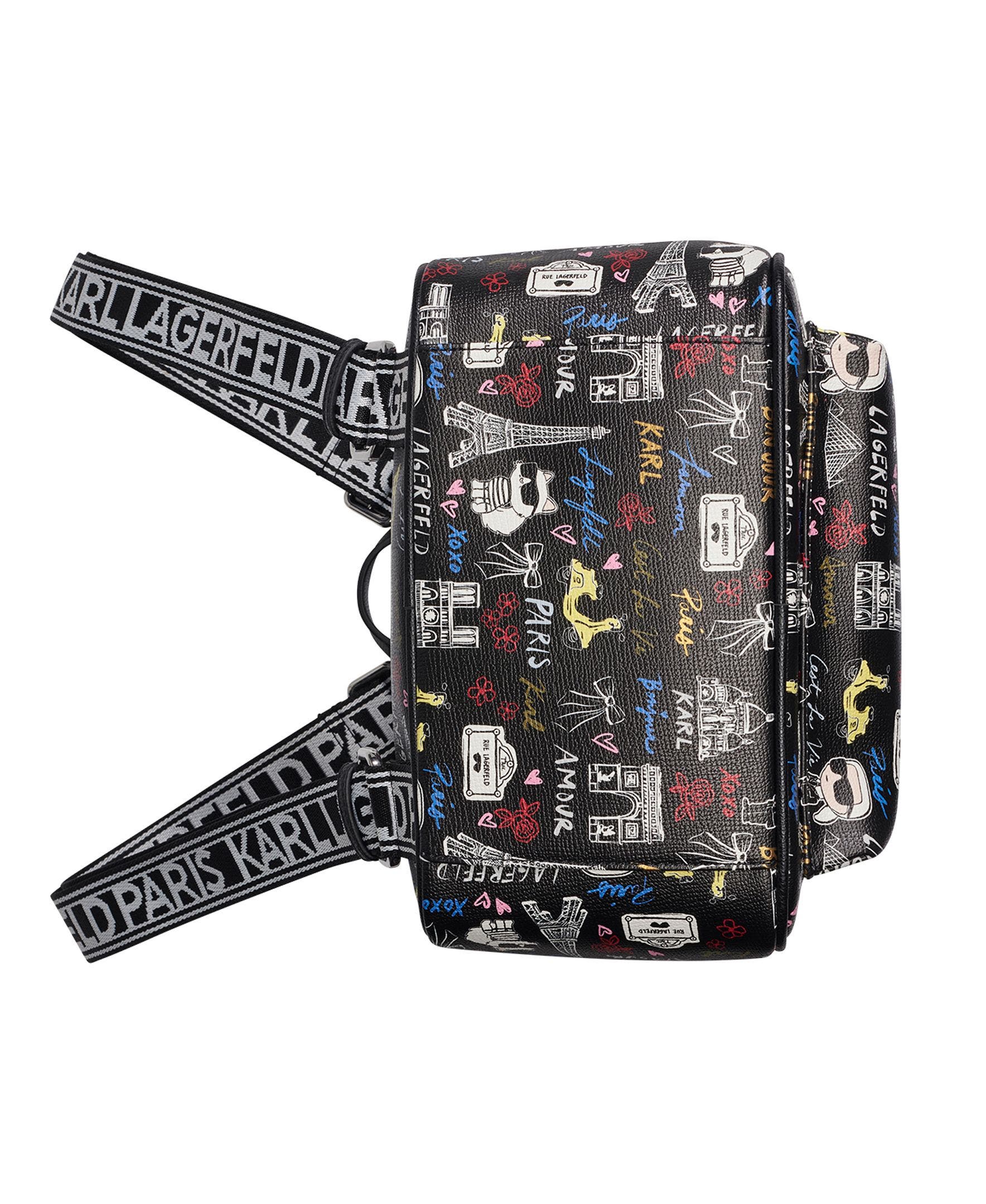 KARL LAGERFELD PARIS Khloe Backpack, Alternate, color, Black