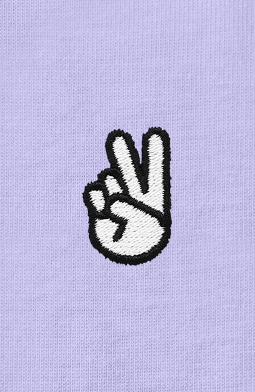 DALIX DALIX WOMENS PEACE SIGN JERSEY RELAXED TEE 