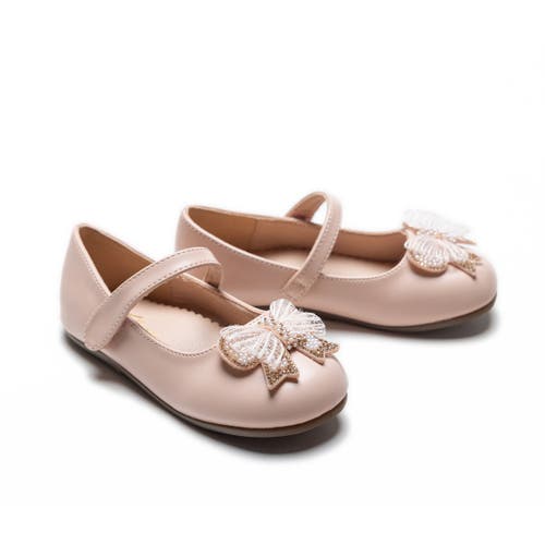 Tulleen Charlotte Ribbon Flats In Pink