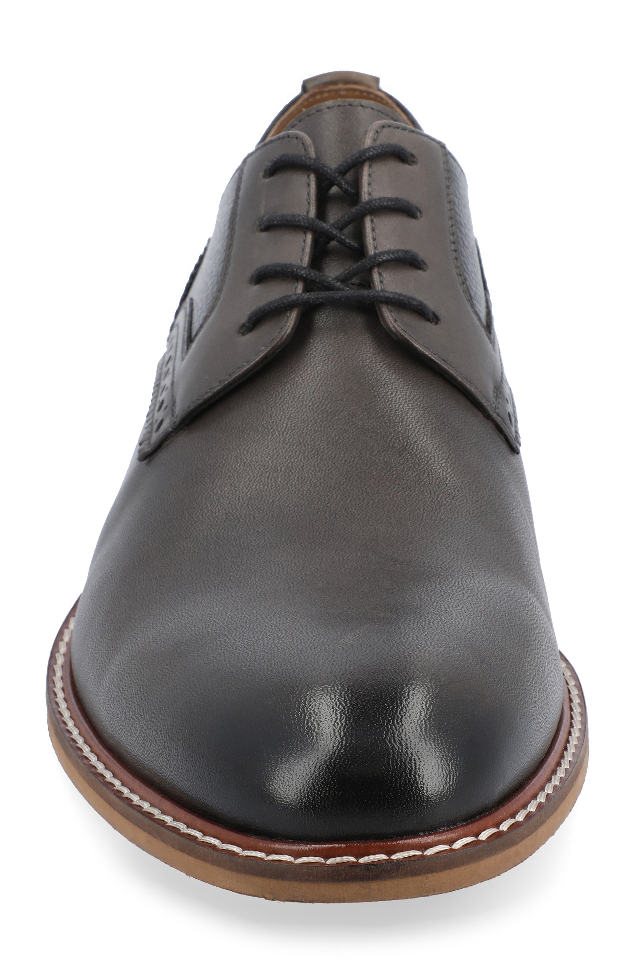 Thomas & Vine Clayton Leather Brogue Derby - Wide Width, Alternate, color, Charcoal