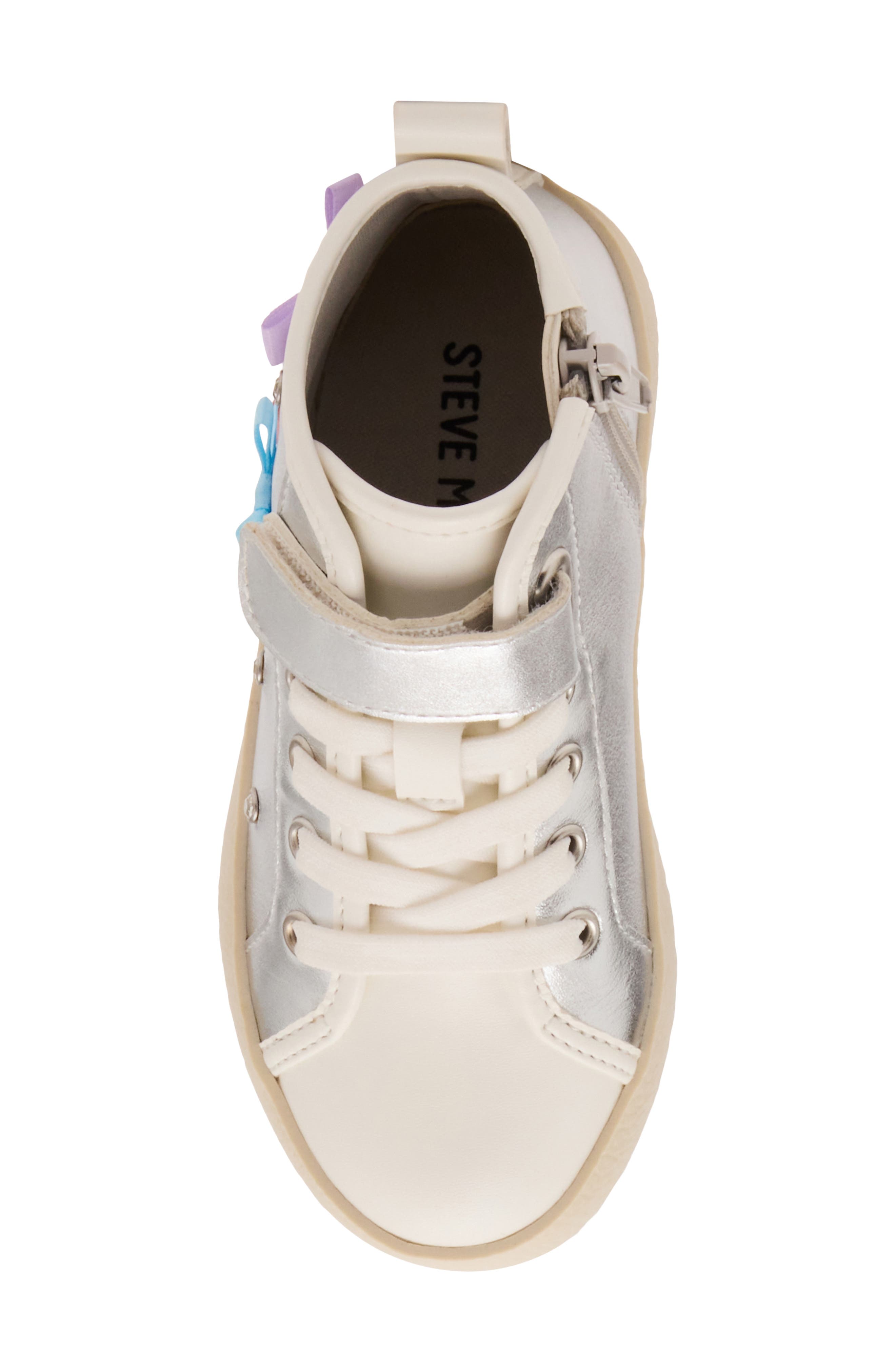 Kids' Tnestle High Top Sneaker, Alternate, color, SILVER MULTI