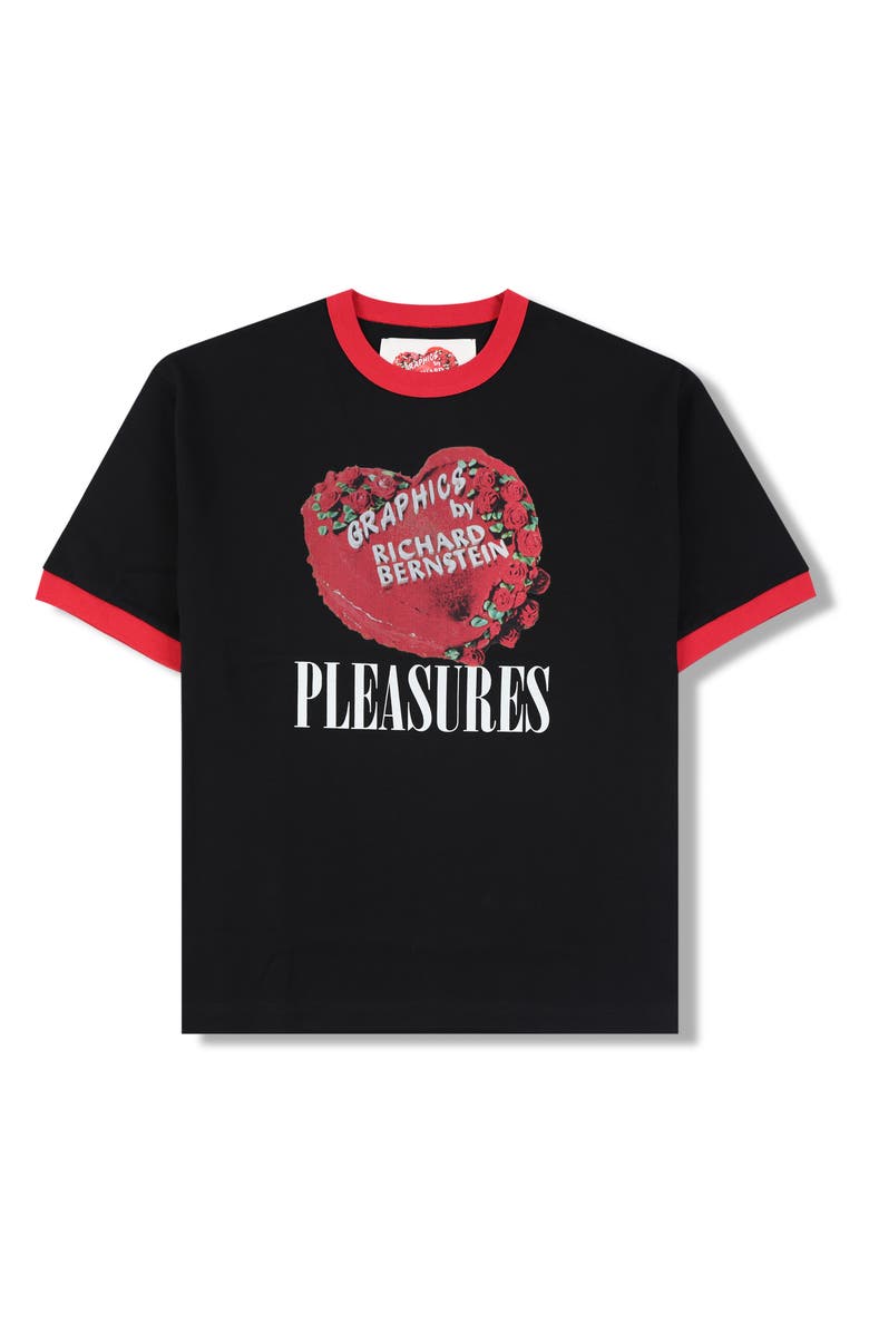 PLEASURES x Richard Bernstein Cake Ringer Graphic T-Shirt, Alternate, color, Black