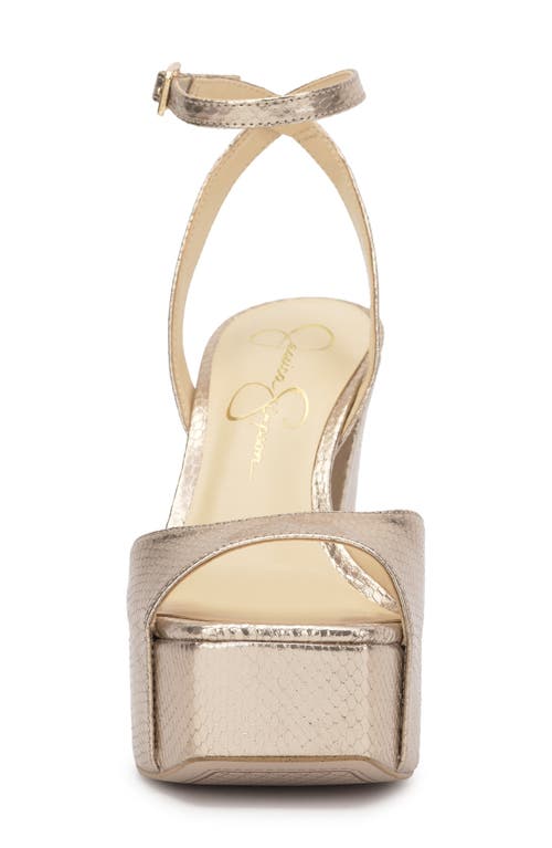 Jessica Simpson Lirio Ankle Strap Platform Sandal In Neutral