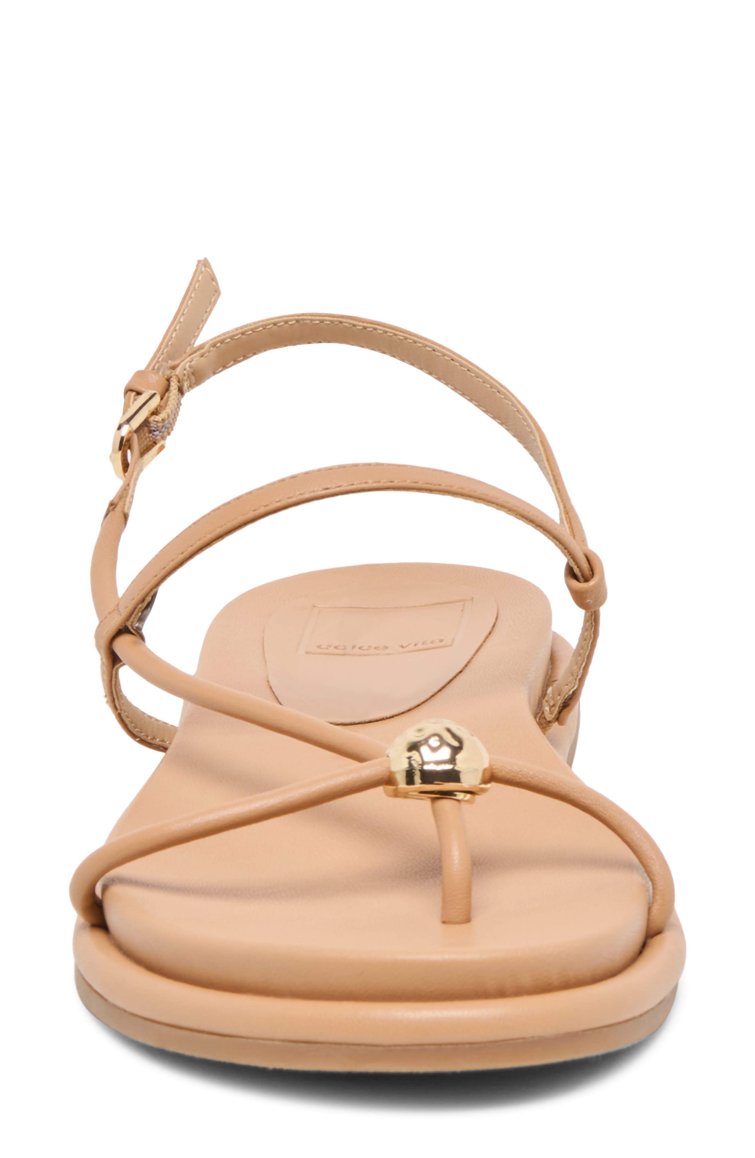 Deane Strappy Sandal, Alternate, color, LIGHT TAN LEATHER