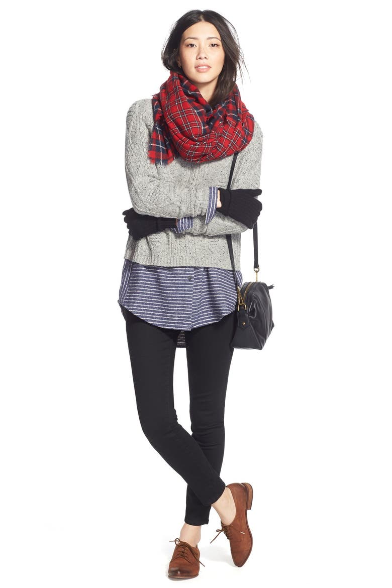 High Riser Skinny Skinny Jeans, Alternate, color, BLACK FROST