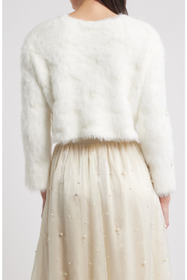 Birgitta Embellished Cardigan, Alternate, color, IVORY