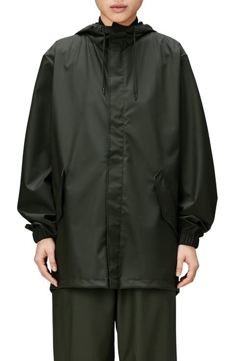 Fishtail Hooded Waterproof Rain Jacket