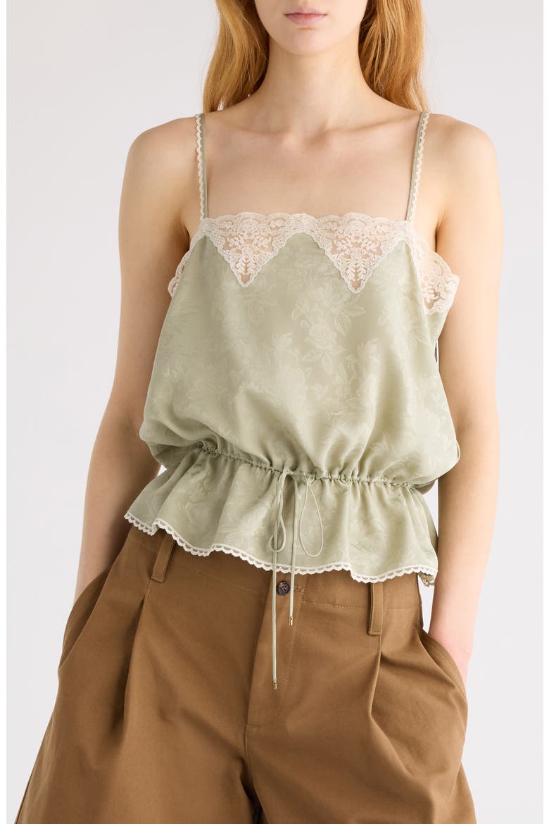 Chloé Rose Jacquard Organic Silk Camisole (Women) | Nordstrom