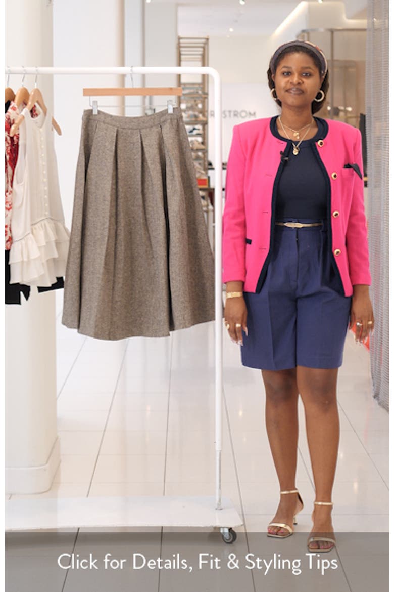 Pleated Midi Skirt video