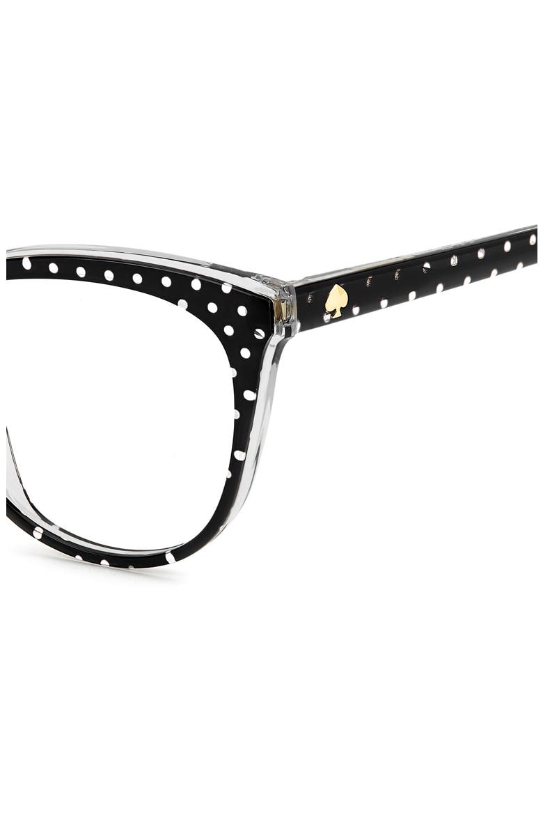 kariane 55mm oval reading glasses, Alternate, color, PATTERN BLACK