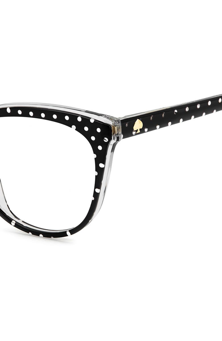 Kate Spade New York kariane 55mm oval reading glasses, Alternate, color, 