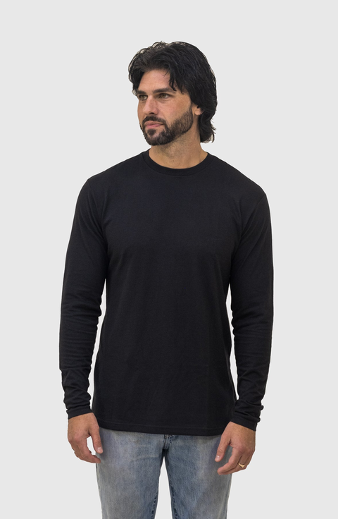 White Long Sleeve Crew Neck T-Shirt