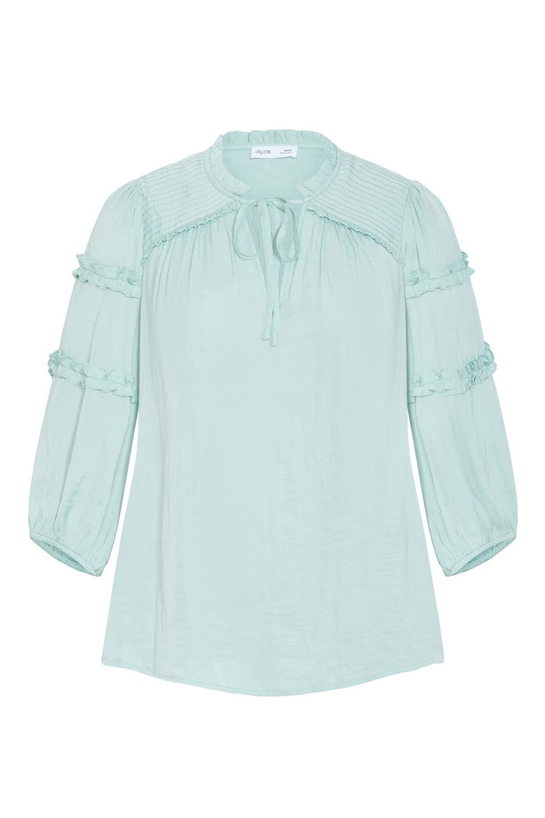 Drama Queen Ruffle Top, Alternate, color, MISTY