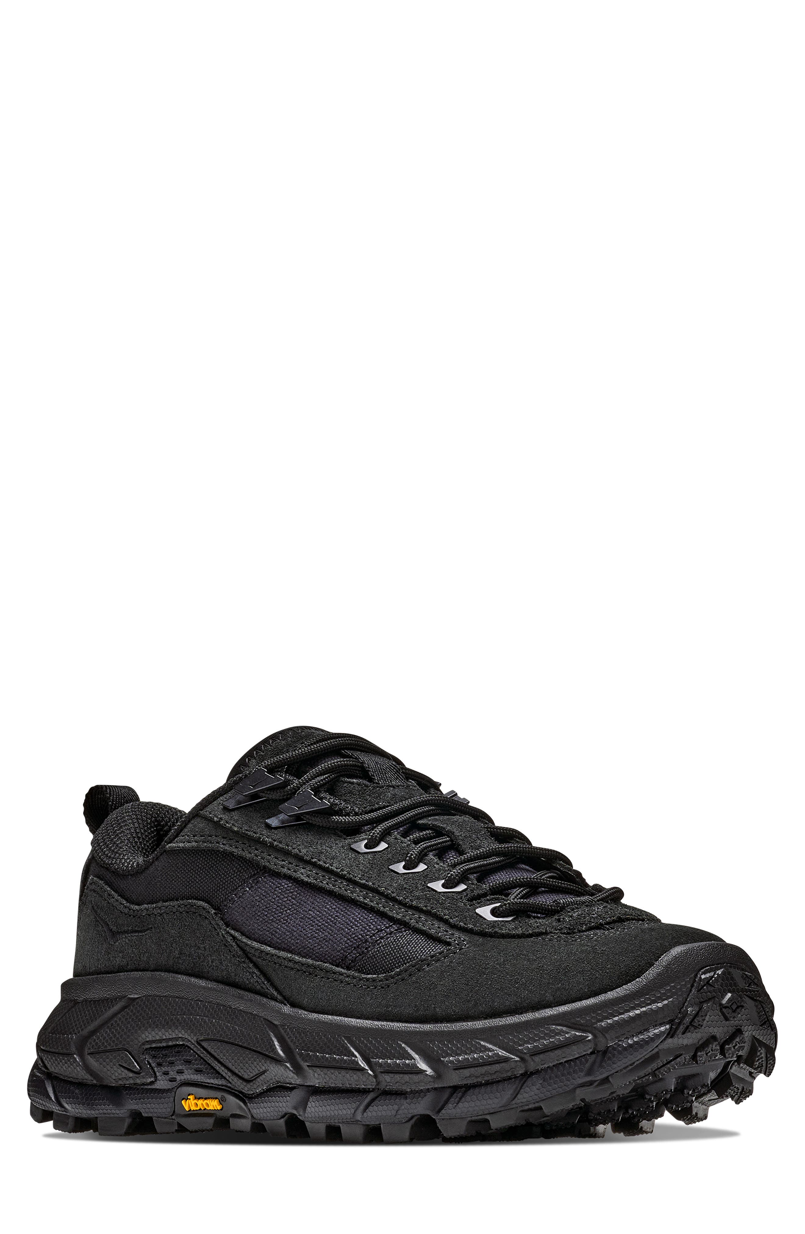 Tor Summit Leather Hiking Sneaker, Main, color, BLACK / BLACK