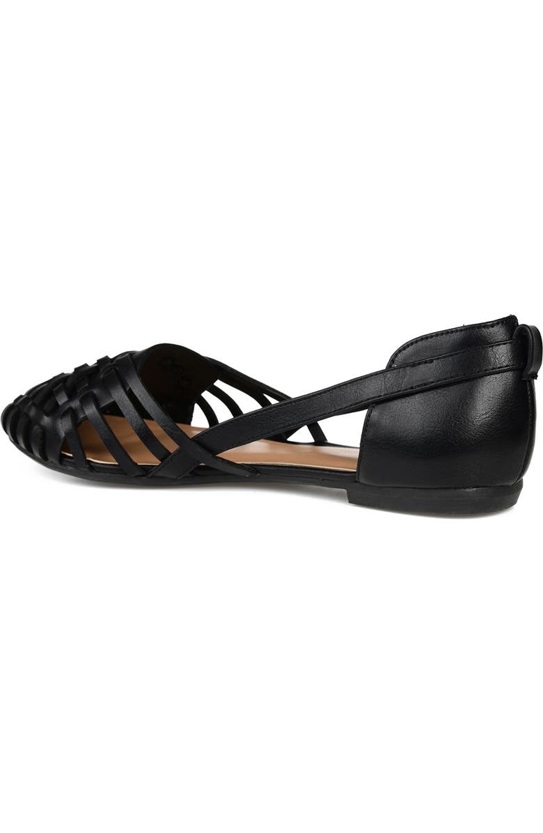 Journee Collection JOURNEE Ekko Weave Flat, Alternate, color, Black