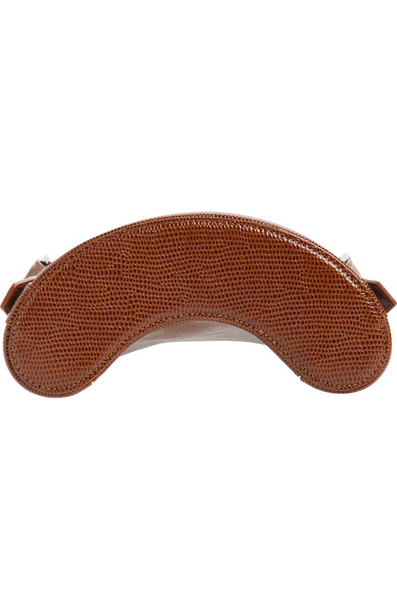 Coperni Ergonomic Lizard Print Leather Bucket Bag, Alternate, color, Brown Camel