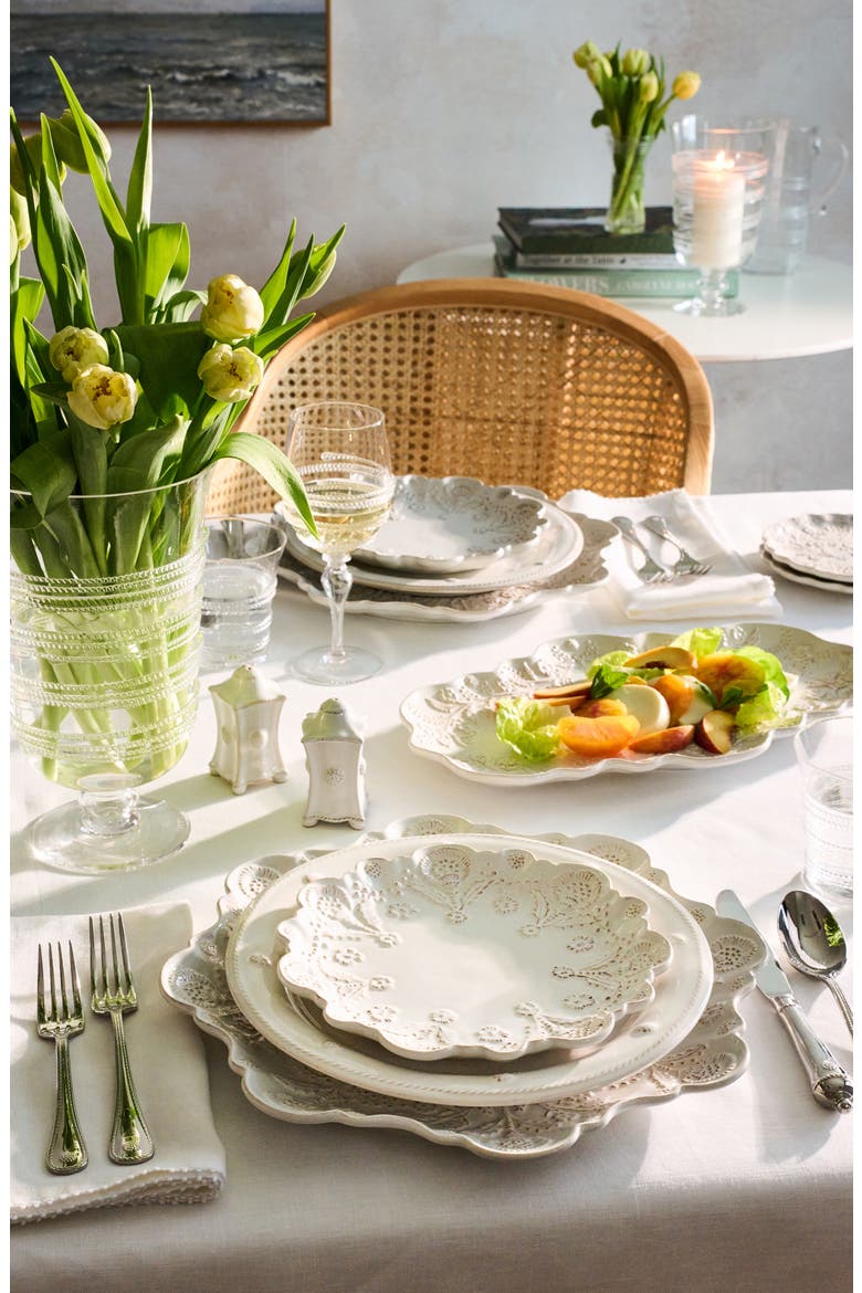 Berry & Thread Thistle Set of 4 Cocktail Plates, Alternate, color, WHITEWASH
