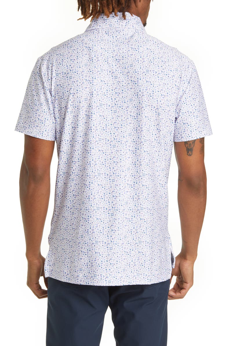 Barbell Apparel Men's Compound Print Performance Polo, Alternate, color,