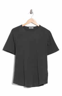 BUCK MASON Pima Cotton Slub Curved Hem T-Shirt
