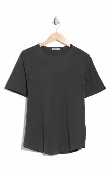 BUCK MASON Pima Cotton Slub Curved Hem T-Shirt