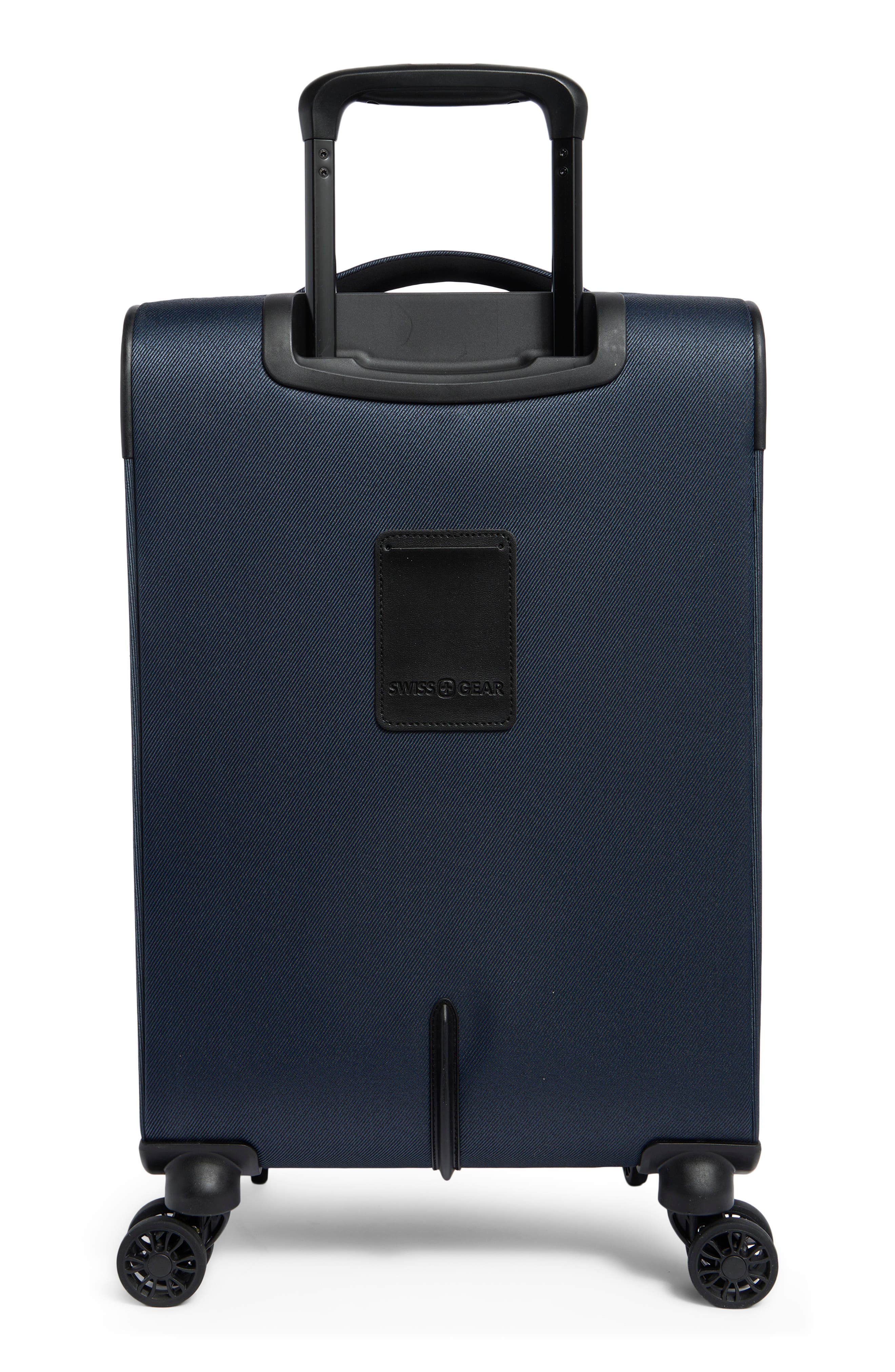 SWISSGEAR 19-Inch Softside Spinner Carry-On Luggage, Alternate, color, Navy