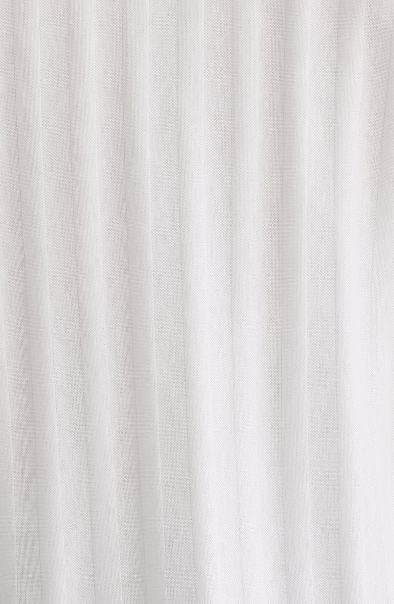 Reiss Sampson Textured Stripe Camp Shirt, Alternate, color, White