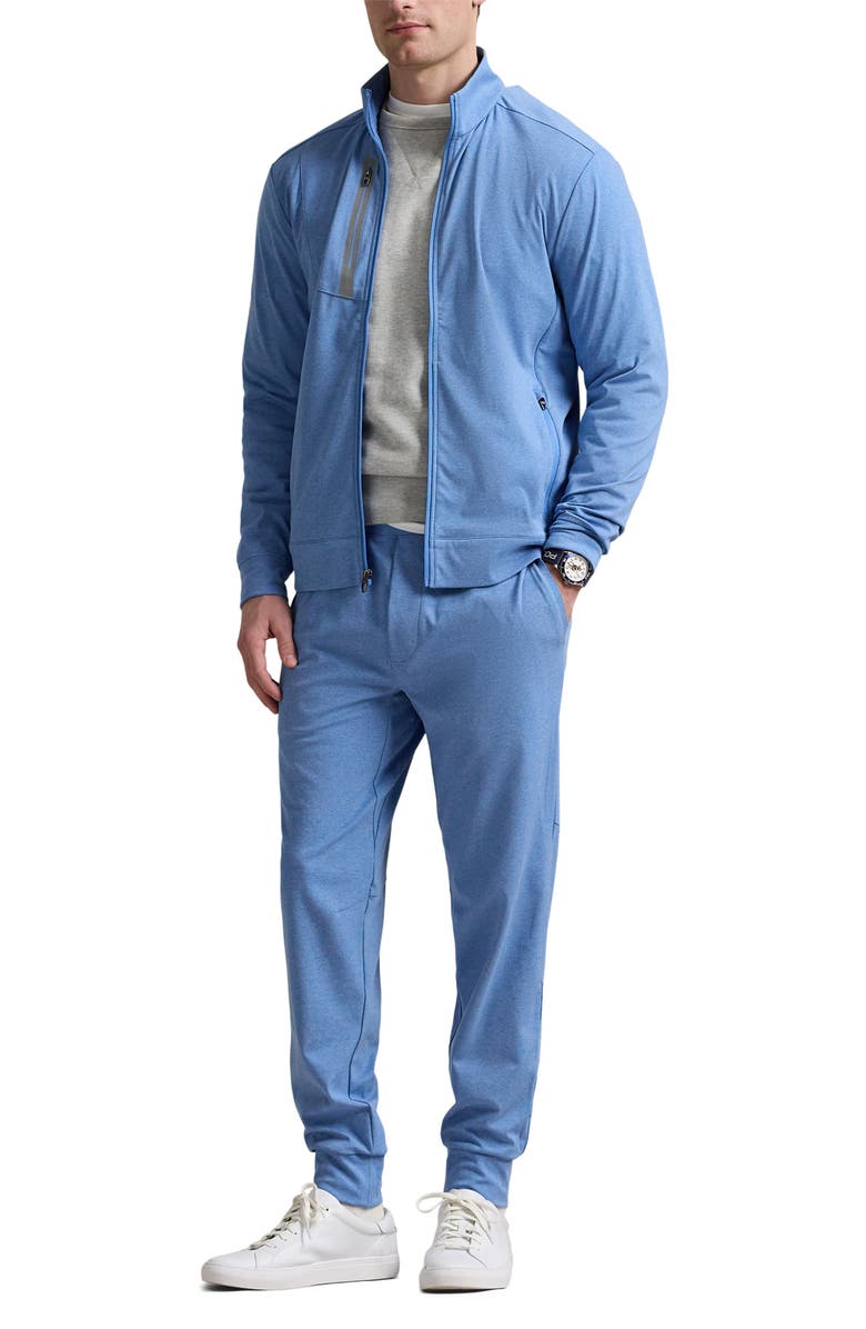 Polo Ralph Lauren Wrap Tech Jersey Athletic Joggers, Alternate, color, Soft Royal Heather