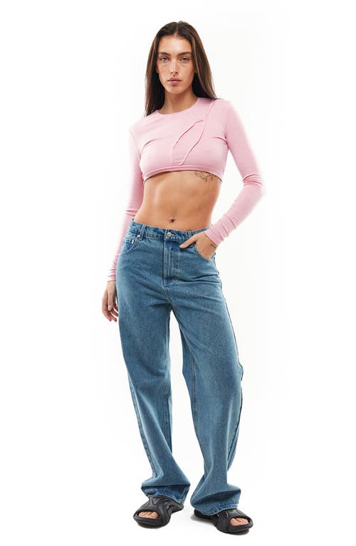Mother Of All Pepper Crop Top In Pink