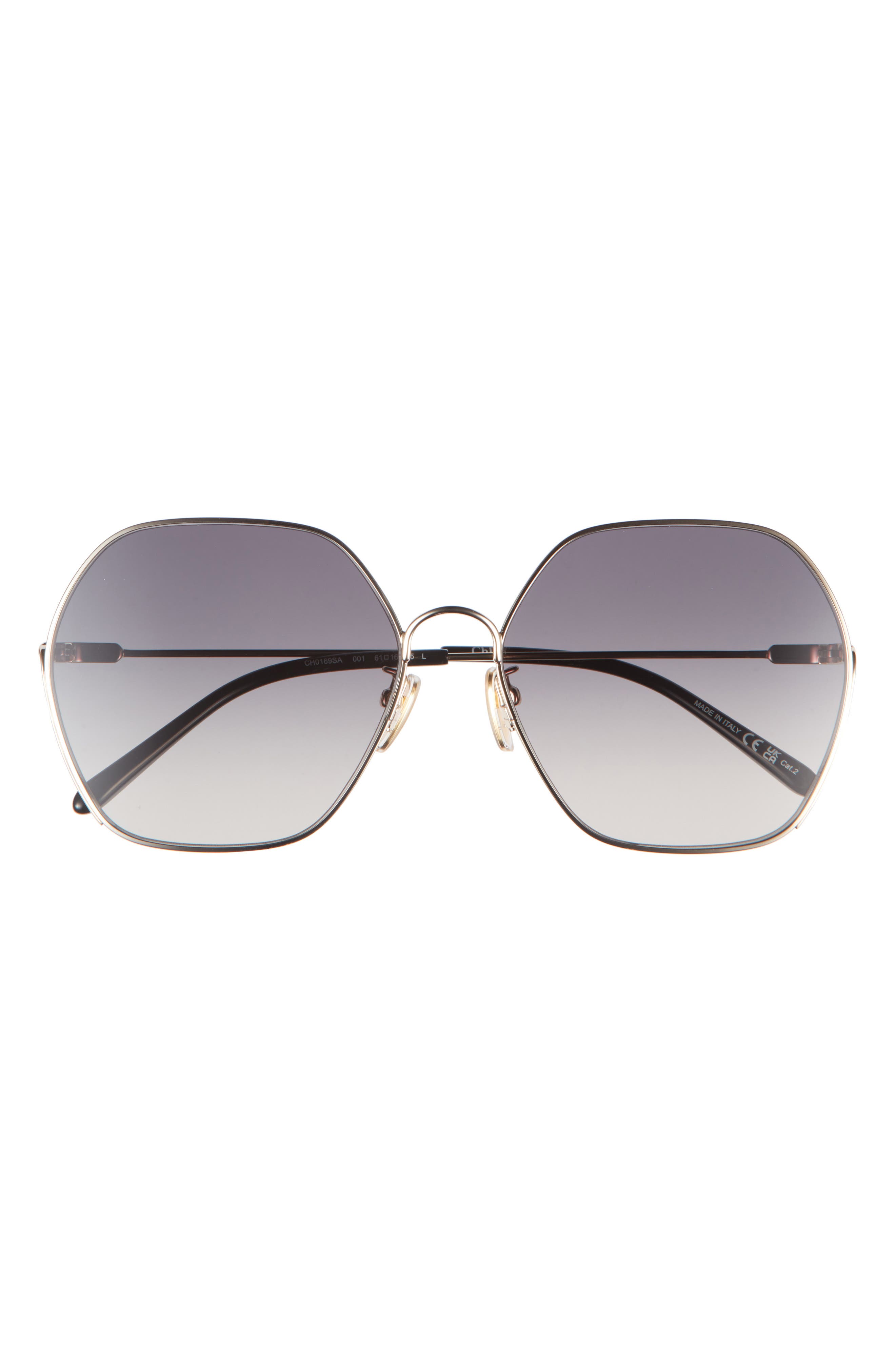 Chloé 59mm Rectangular Gradient Sunglasses