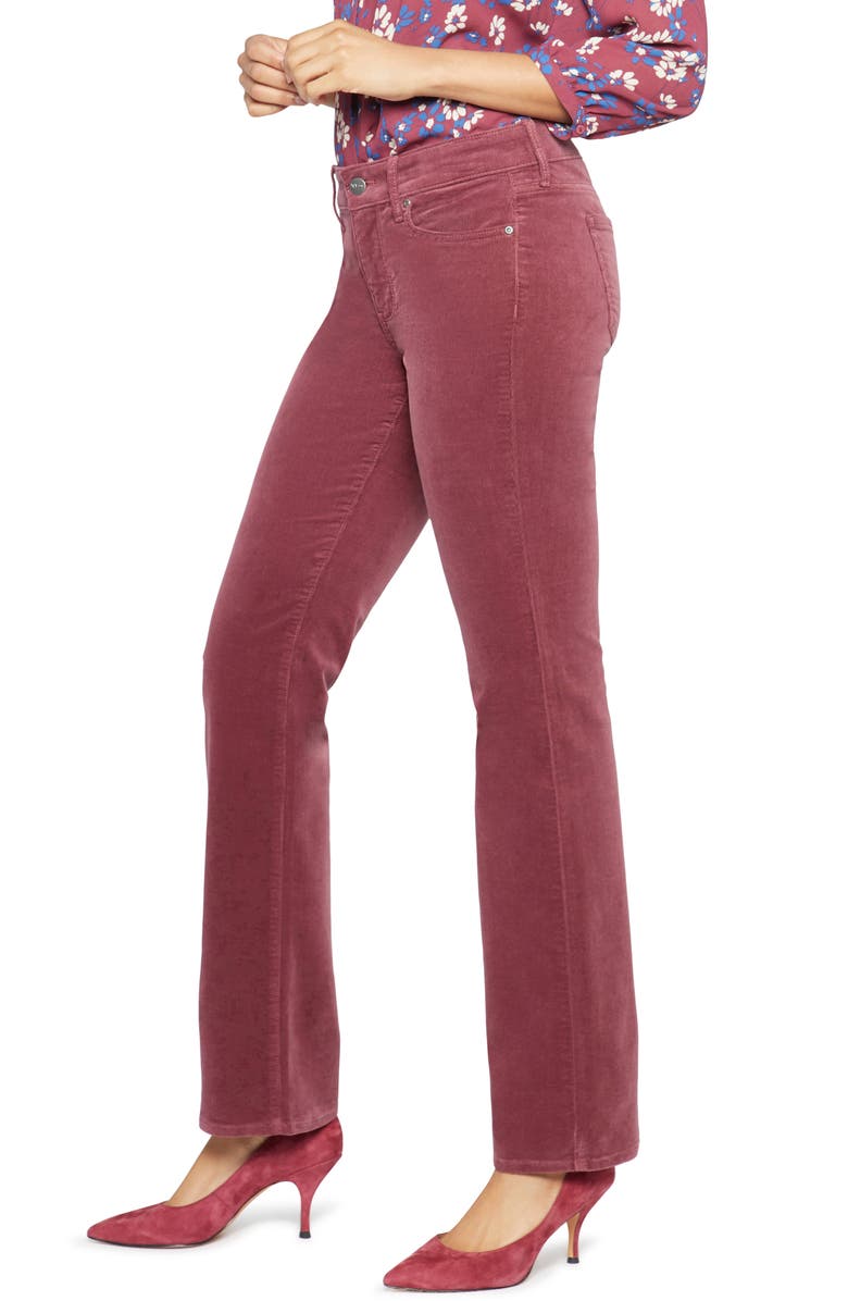 NYDJ Marilyn Corduroy Straight Leg Pants, Alternate, color, Husk