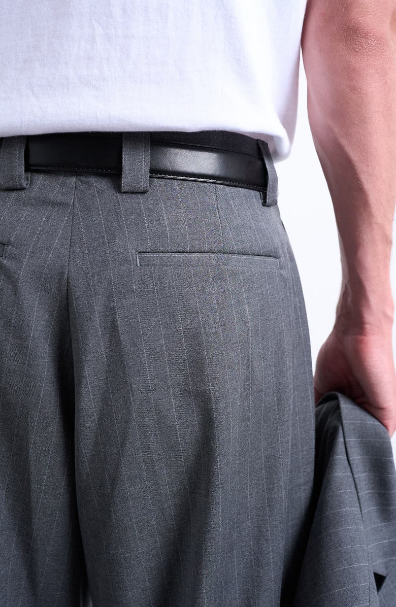 Topman Straight Leg Suit Pants, Alternate, color, Charcoal