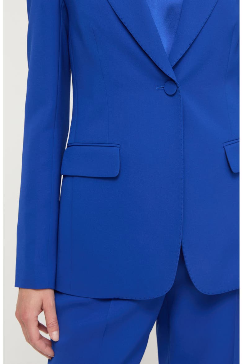 Finesse Crepe Blazer, Alternate, color, GALAXY BLUE