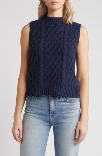 Cotton knit vest deals