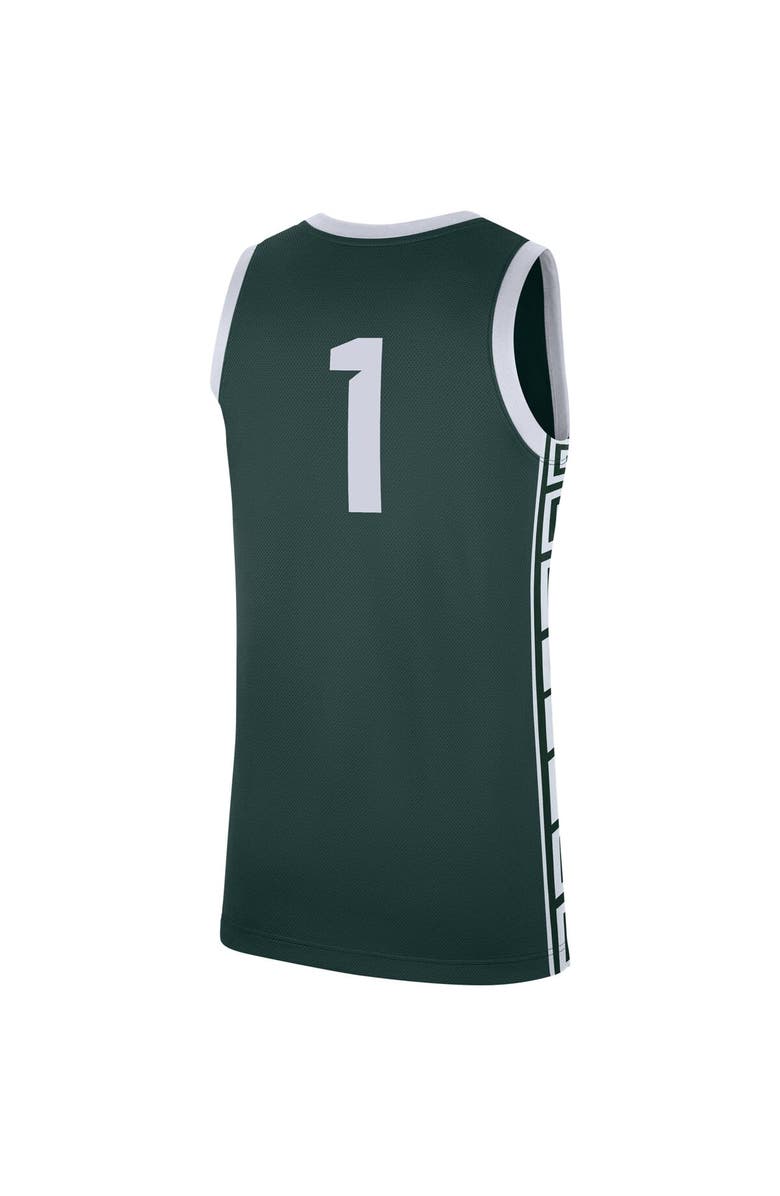 Nike Men's Nike #1 Green Michigan State Spartans Replica Jersey, Alternate, color, Green