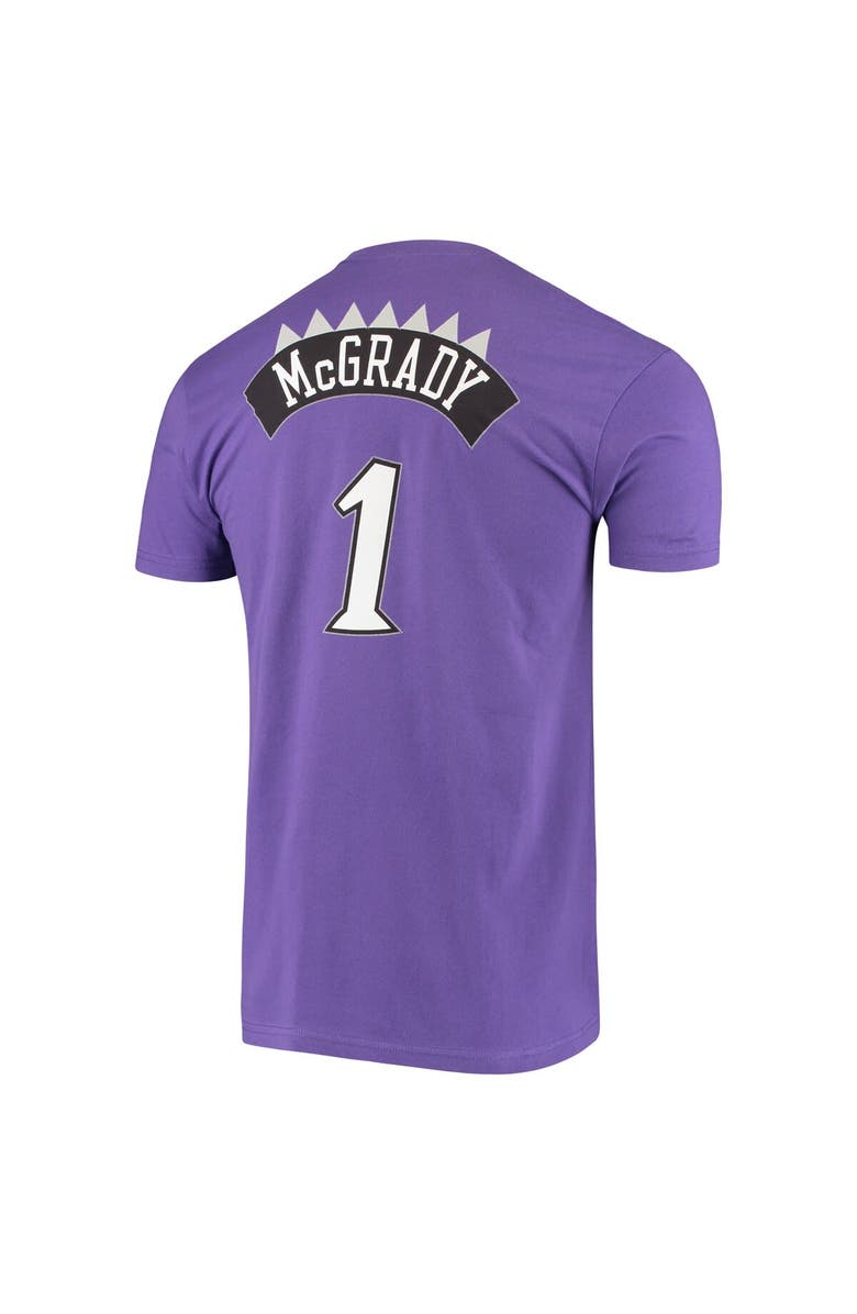 Mitchell & Ness Men's Mitchell & Ness Tracy McGrady Purple Toronto Raptors Hardwood Classics Stitch Name & Number T-Shirt, Alternate, color, 