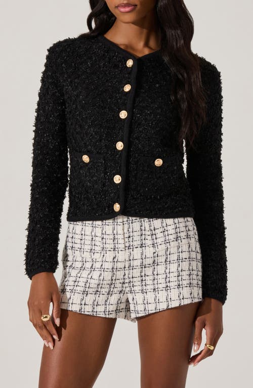 ASTR ASTR THE LABEL TEXTURE STITCH CARDIGAN 